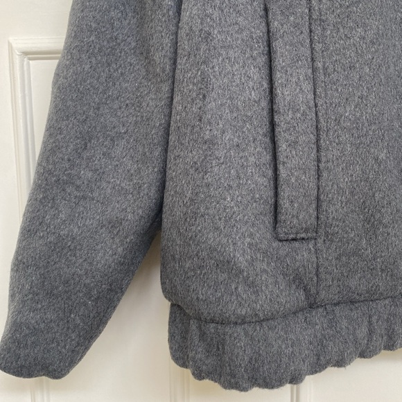 NWT Abercrombie & Fitch Wool Blend Bomber Jacket - Picture 2 of 6